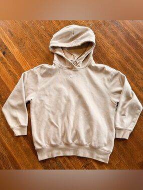Nike Cream Pullover Hoodie with White Swoosh